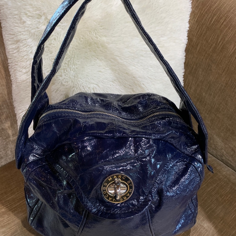 Marc Jacobs navy  pattern leather